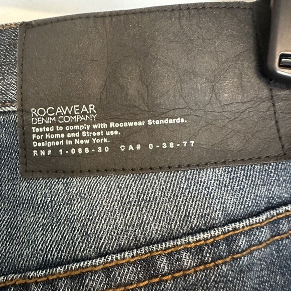 RocaWear Denim Blue Shorts Size 28 Inseam 12 in Loose Fit, Skate, Hip Hop - Picture 8 of 13